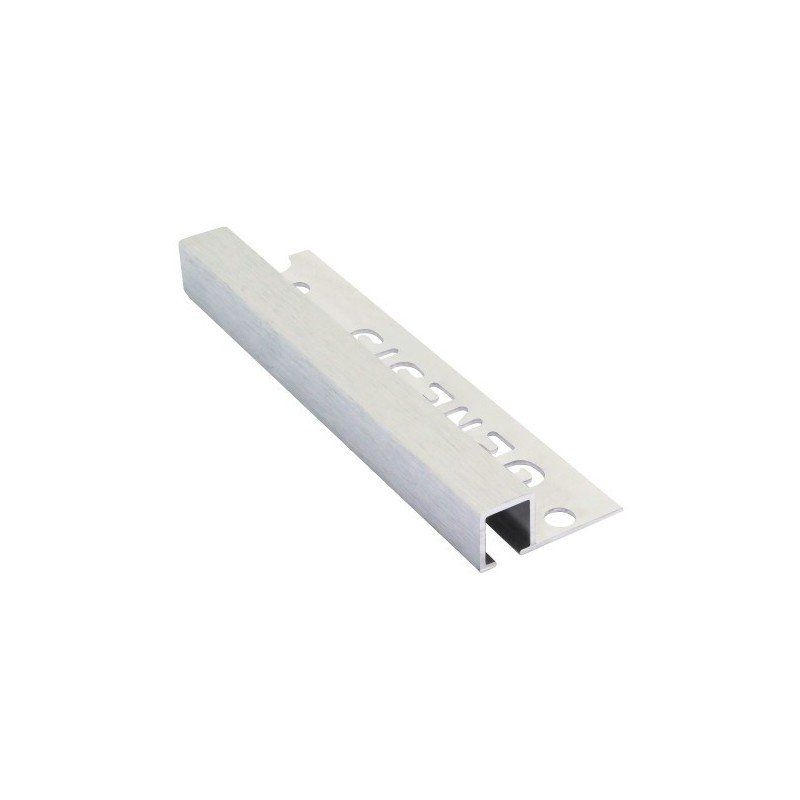 YTC GNTDP120/94 GENESIS TRIM BRUSHED ALUMINIUM SQUARE TDP 12mm x 2.5lm