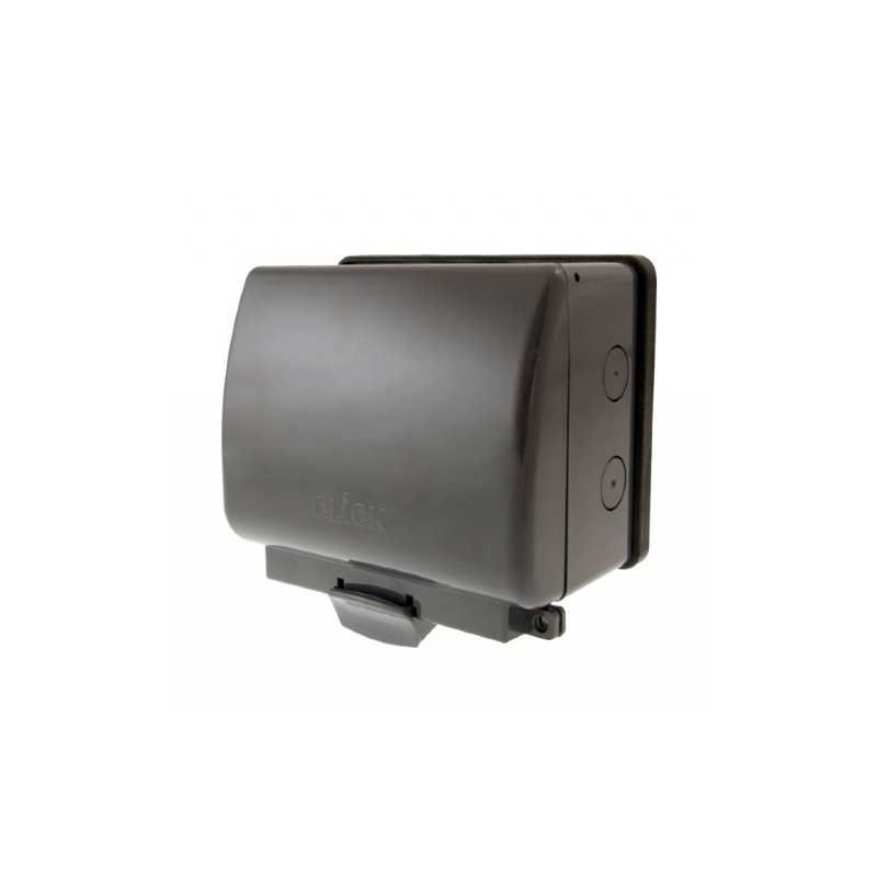 CLICK OA036AG IP66 2G SW SOCKET WEATHERPROOF