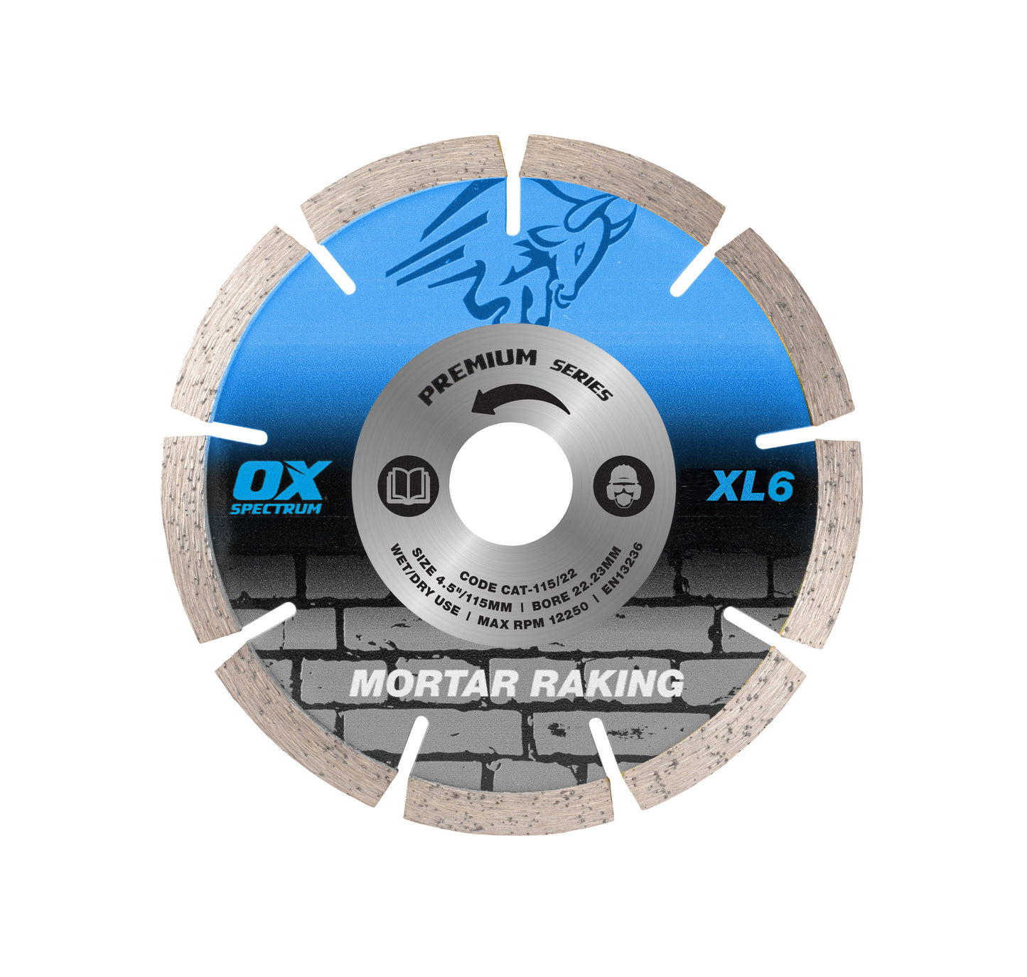 SPECTRUM XL6-115/22 TRADE XL MORTAR RAKING DIAMOND BLADE 115/22.23mm