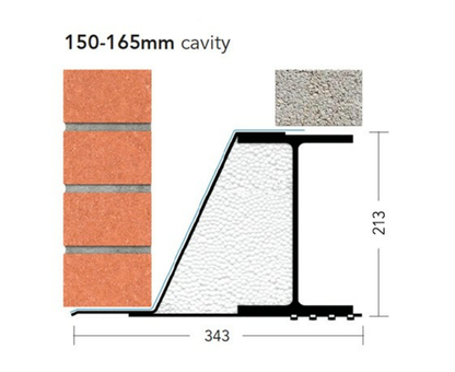 KEYSTONE EXTREME LINTEL X/K-150 3450mm KX15345