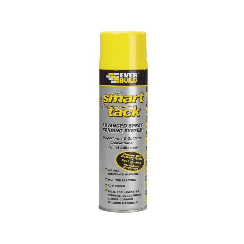 Everbuild Smart Tack Handy Contact Adhesive Aerosol 500ml SMARTHANDY