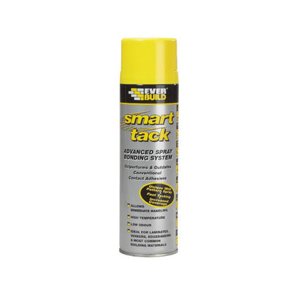 Everbuild Smart Tack Handy Contact Adhesive Aerosol 500ml SMARTHANDY