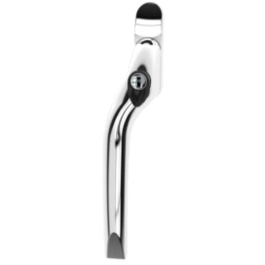 MILA PROLINEA CURVE ESPAG WINDOW HANDLE RIGHT HAND 40mm PIN WHITE 561314