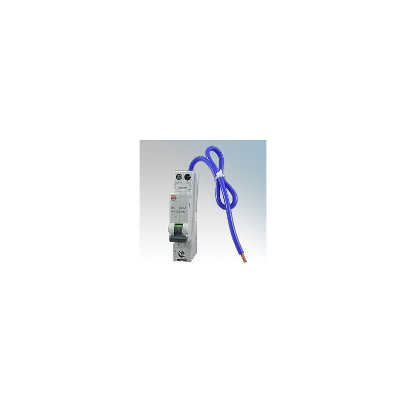 WYLEX NHXS1B06 1-POLE TYPE A MINIATURE RCBO B CURVE 6a 6ka SWITCHED NEUTRAL