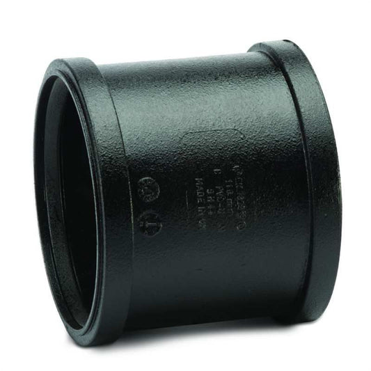 POLYPIPE ELEGANCE CAST IRON 110mm SOIL D/S COUPLING CISH44B BLACK