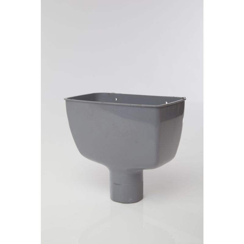 POLYPIPE RAINWATER 68mm ROUND HOPPER HEAD RR130G GREY