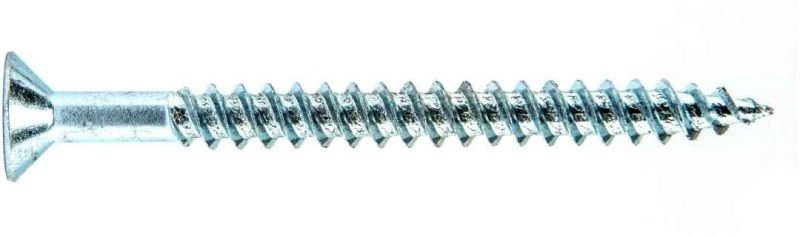 SUPASCREWS BZP 12 x 2" POZI TIWNTHREAD CSK WOOD SCREWS CLAM 100 S9FHZ122