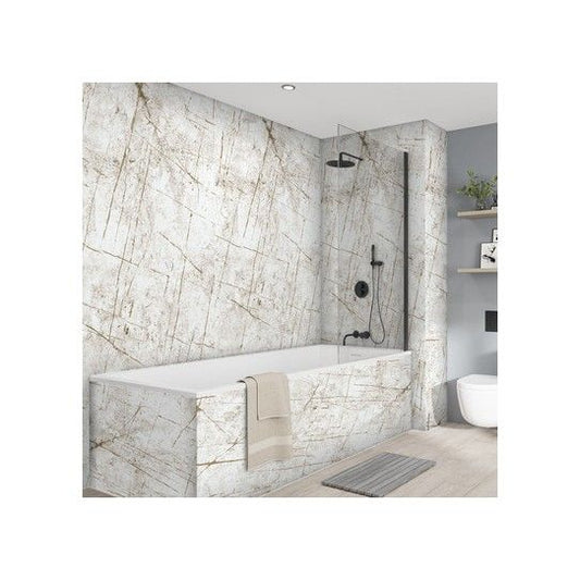 WETWALL ELITE PF PANEL 9 x 2420 x 160mm VIENNA WHITE 12860033