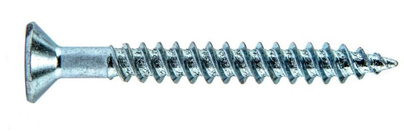 SUPASCREWS BZP 8 x 1 1/4" POZI TWINTHREAD CSK WOOD SCREWS CLAM 200 S9FHZ08125