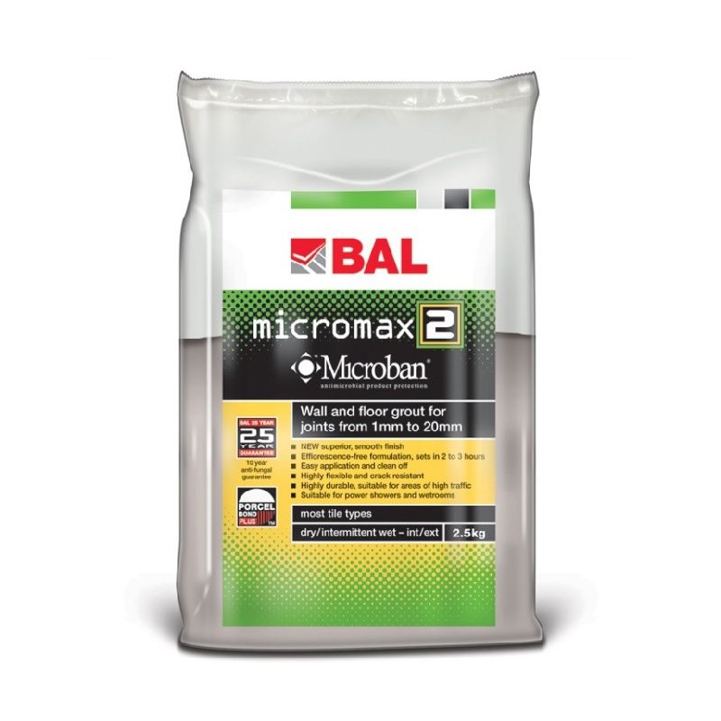 YTC BAMM2JA2.5 BAL MICROMAX 2 WALL & FLOOR GROUT 2.5kg JASMINE