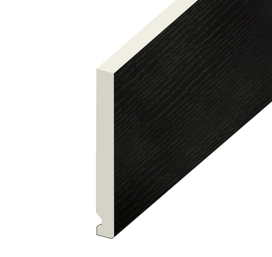 16mm Flat Black Ash Fascia Board 175mm x 5m