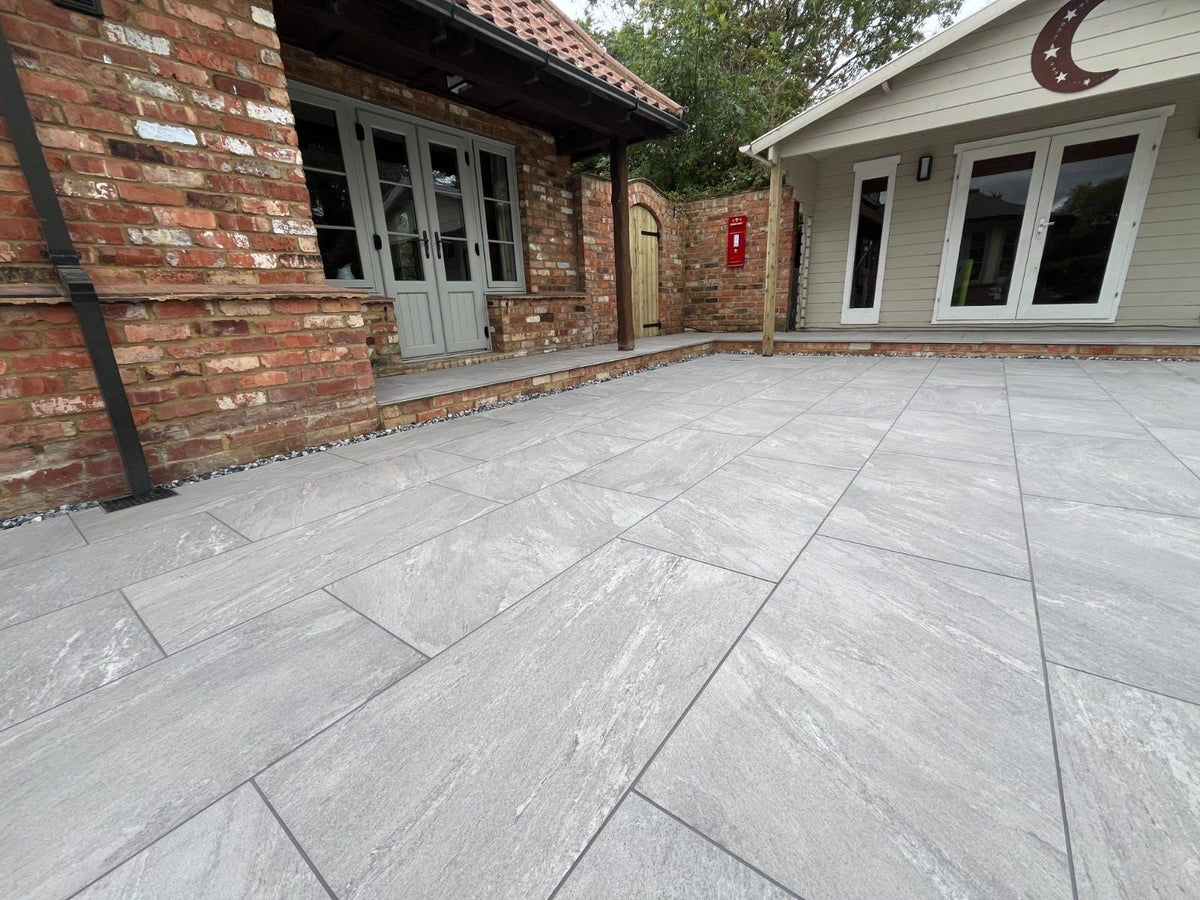 BRADSTONE SERAMENO PORCELAIN PAVING 1000 x 500 x 20mm FLINT CHARCOAL 23396