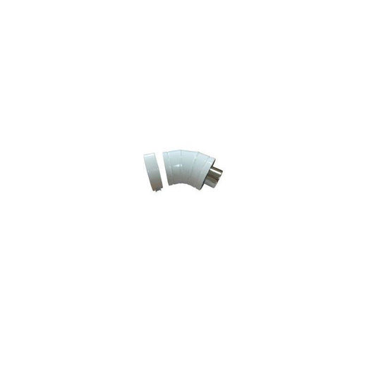 GRANT WHITE SYSTEM HIGH LEVEL VERTICAL 45deg ELBOW 12/26kw ELBK2145/90