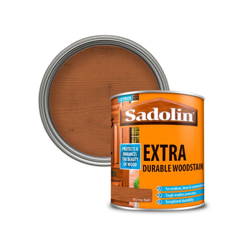 SADOLIN EXTRA EXTERIOR WOODSTAIN 1l BURMA TEAK 5028551