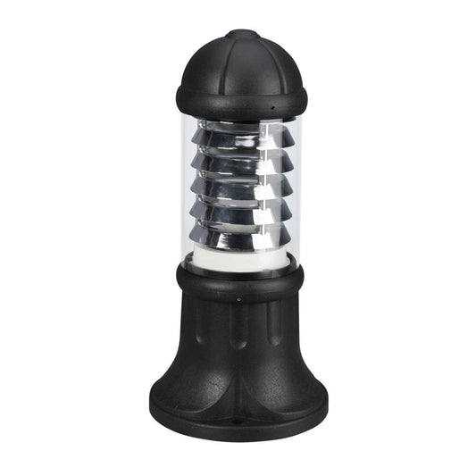 Fumagalli Sauro 500mm E27 Bollard with Aluminium Louvre Black