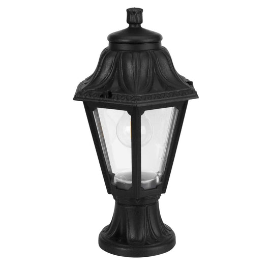 Fumagalli Anna Mikrolot 6W ES LED Pedestal Lantern Black 2700K