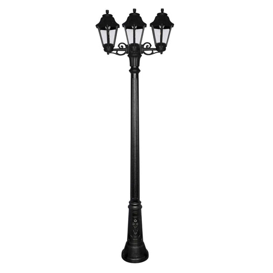 Fumagalli Anna Gigi Bisso 3 x 6W ES LED Post Lantern Black 2700K