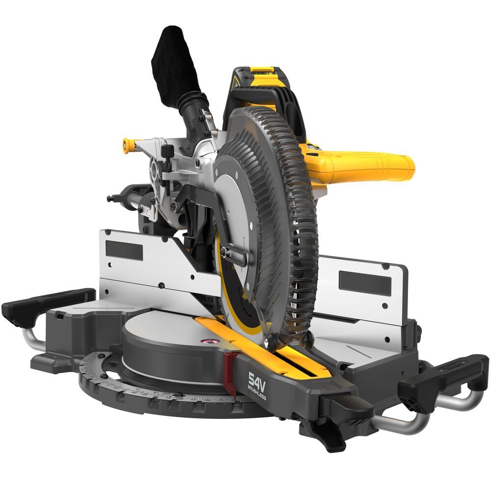 DEWALT DCS781X2-GB 54V XR FLEXVOLT 305mm SLIDE MITRE SAW 2 X 9.0AH BATTERIES AND CHARGER