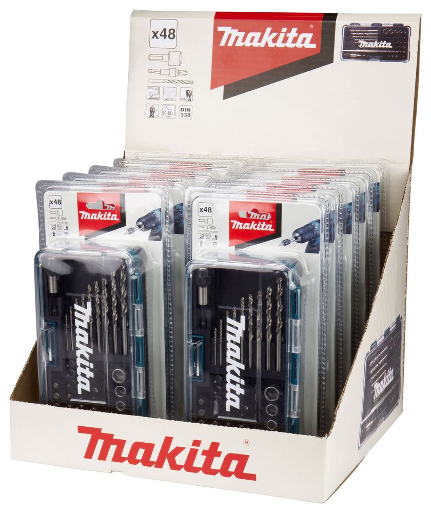 MAKITA B-36192-10 ASSORTED HSS-G DRILLBIT SCREWDRIVER & SOCKET BIT SET (48 PIECE)