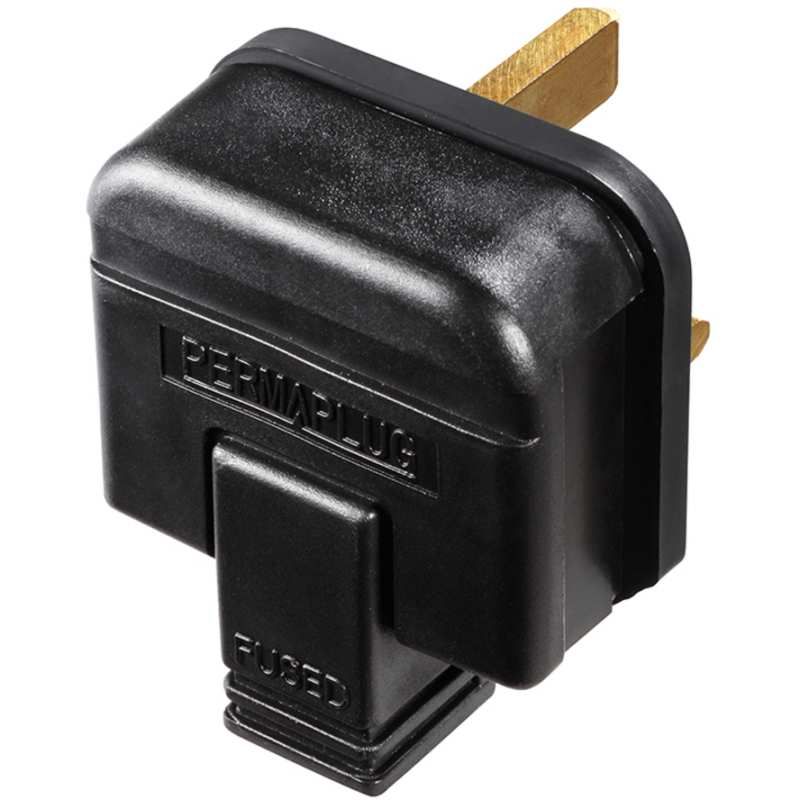 NEXUS HDPT13B HEAVY DUTY REWIREABLE PLUG BLACK 13a