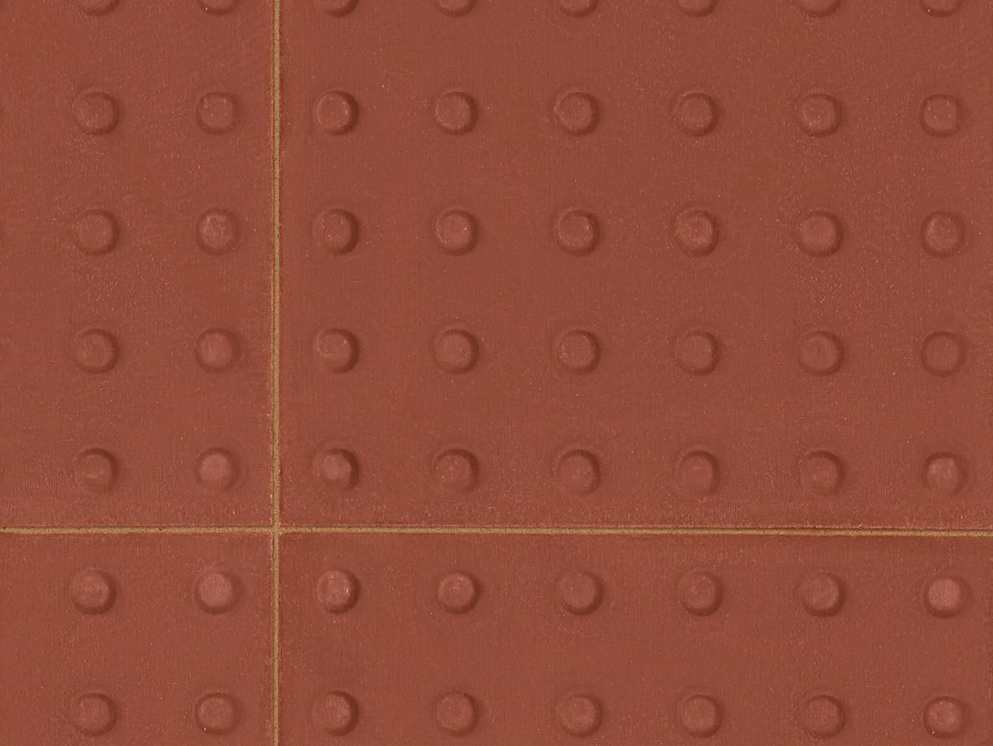 MARSHALLS TACTILE BLISTER SLAB 400 x 400 x 65mm RED FL6101500