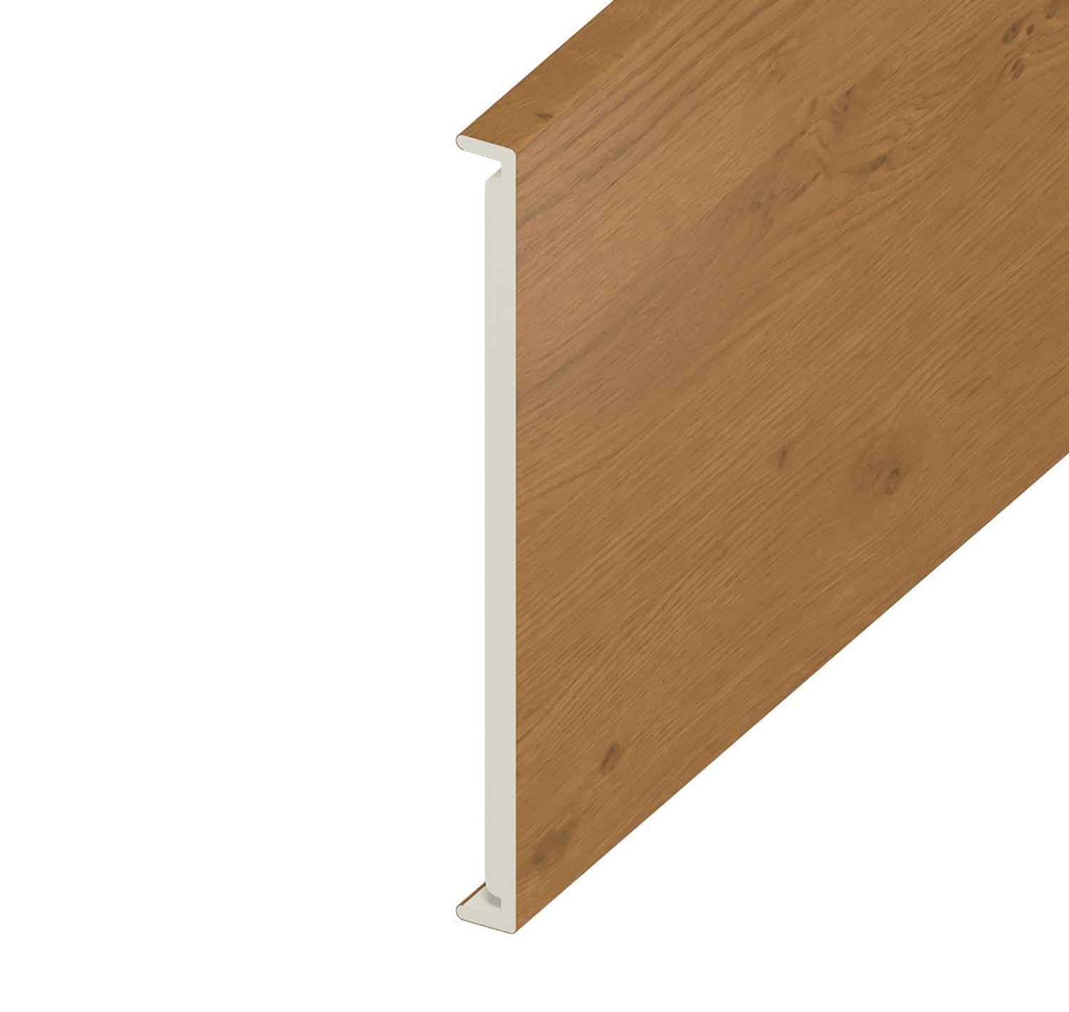 16mm Plain Irish Oak Double Fascia Board 450mm x 5m