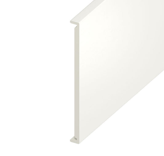 16mm Plain White Ash Double Fascia Board 450mm x 5m
