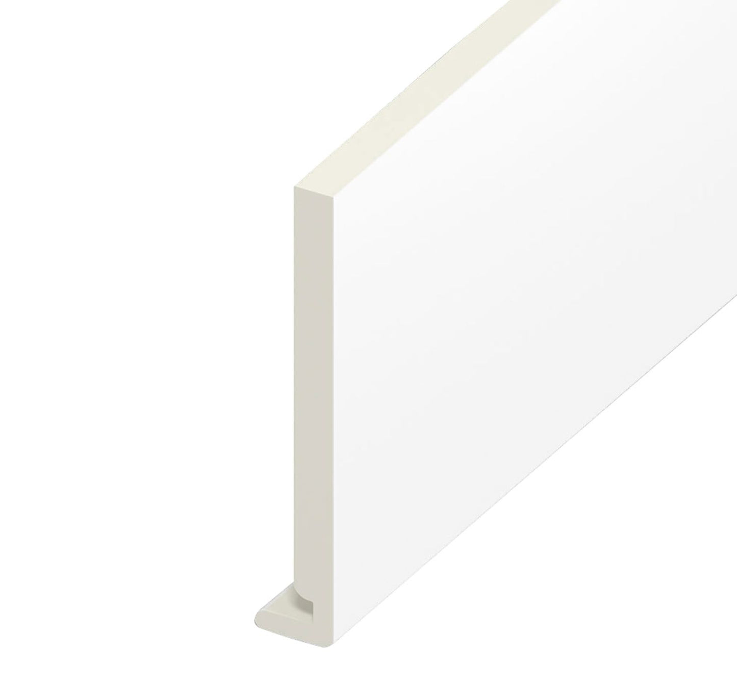 16mm Plain White Ash Fascia Board 225mm x 5m