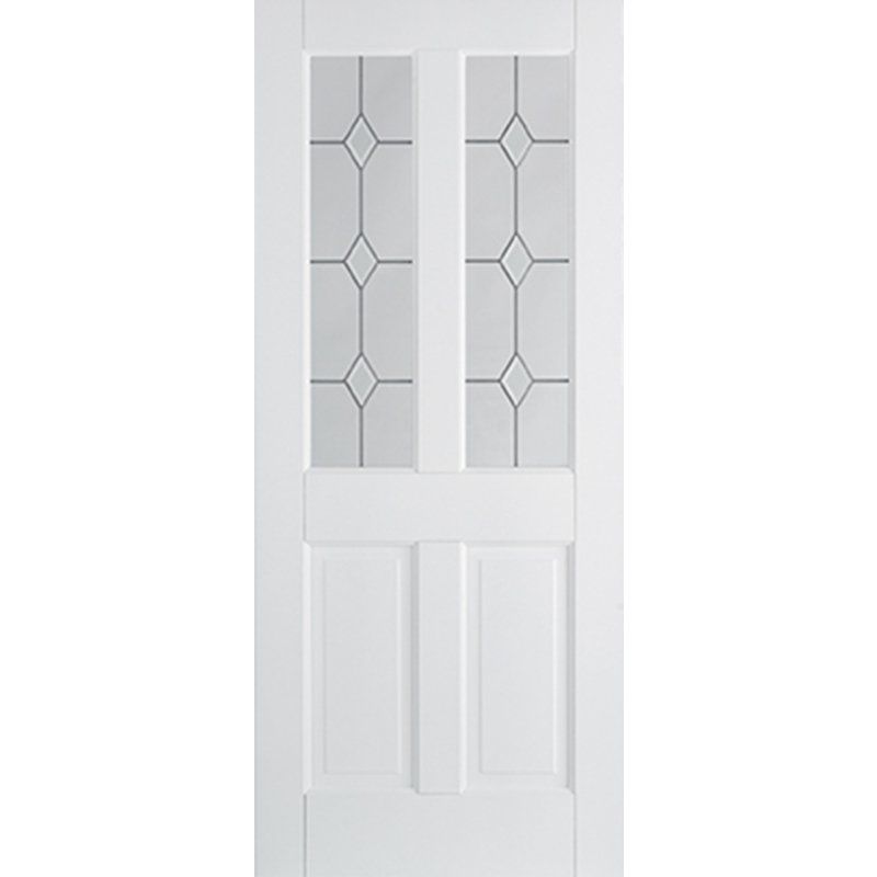 LPD WHITE CANTERBURY 2P GLAZED 6L 33" WFCAN2P6L33