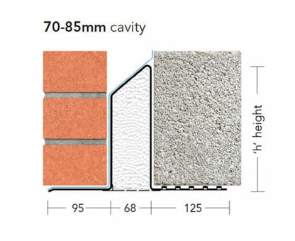 KEYSTONE C/W EXTRA HEAVY DUTY LINTEL XHD/K-70 WIL 1050mm KXH7WIL105