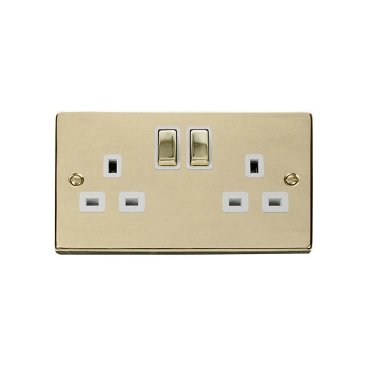 CLICK VPBR536WH 2 GANG 13A DP INGOT SOCKET