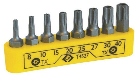 CK T4527 BIT CLIP 8 PIECE TX TORX