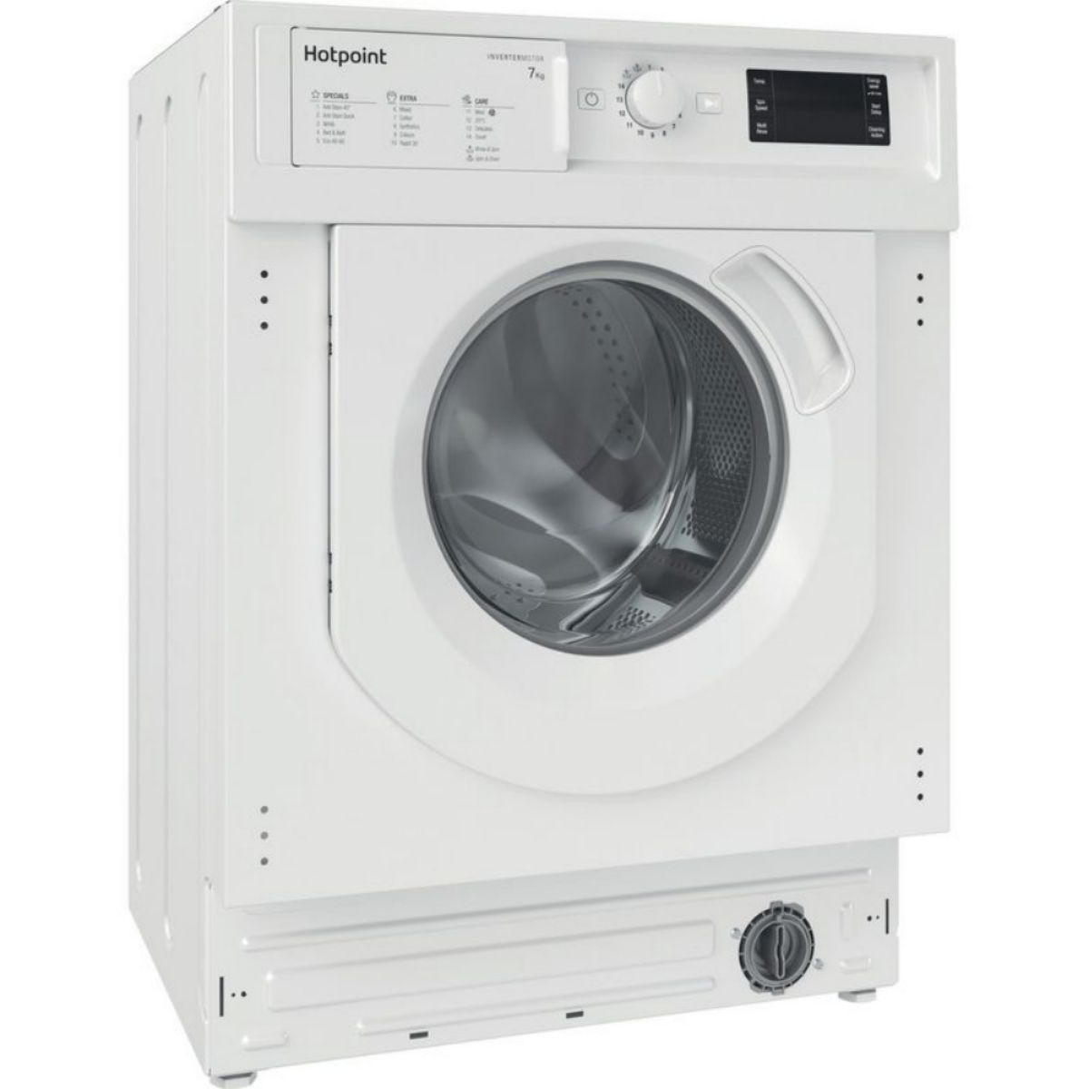 HOPKINS HOMES HOTPOINT BIWMHG71483UKN INTEGRATED WASHING MACHINE 7Kg 1200 SPIN WHITE A+++-10%