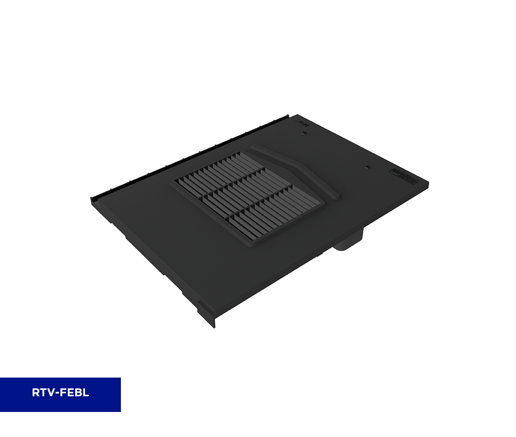 TIMLOC FLAT EDGE TILE VENT BLACK RTV-FEBL