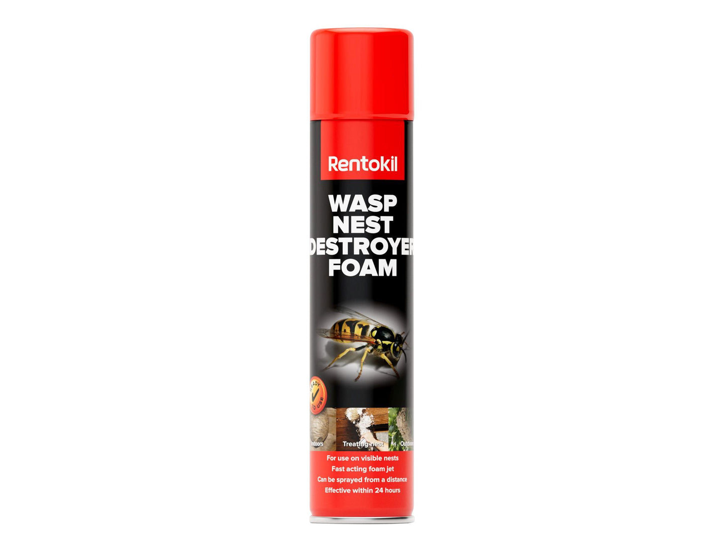 RENTOKIL RKLPSW97 WASP NEST DESTROYER FOAM AEROSOL 300ml