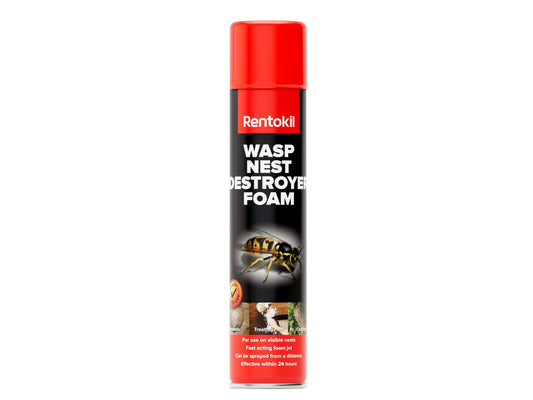 RENTOKIL RKLPSW97 WASP NEST DESTROYER FOAM AEROSOL 300ml