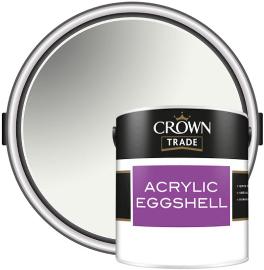 CROWN TRADE ACRYLIC EGGSHELL 2.5l WHITE 5064685