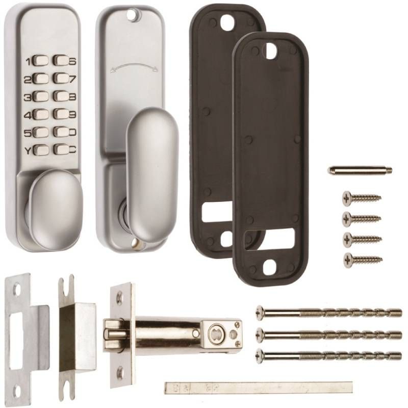 ERA DIGITAL DOOR LOCK HOLDBACK SATIN VISI PACK3003-35-2A