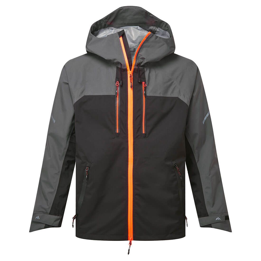 EV4 Shell Rain Jacket, L, R, Metal Grey