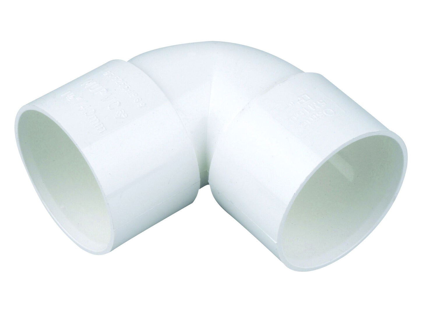 OSMASOIL KNUCKLE BEND 90deg 40mm 5Z160W WHITE