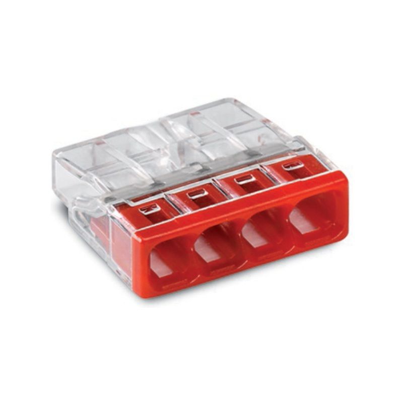 WAGO 2273-204 PUSHWIRE CONNECTOR 4WAY (BOX 100)