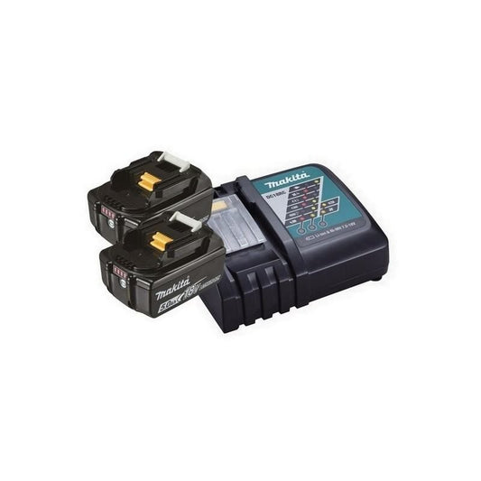 Makita -Dc18Rc 18V 5.0ah Battery Twin Pack With Dc18Rc Charger 240V | BL1850BX2