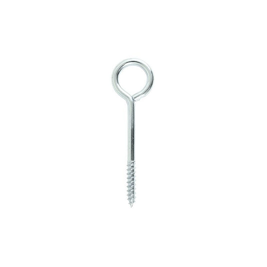 TIMCO SCREW IN VINE EYES BRIGHT ZINC PLATED 4.3 x 75mm (BAG 4) 75VEP
