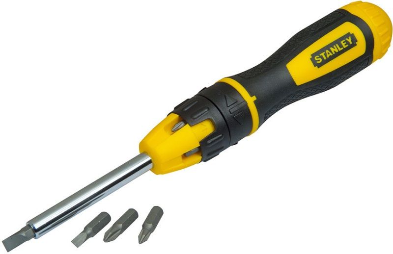 STANLEY STA068010 MULTI-BIT RATCHET SCREWDRIVER WITH 10 BITS