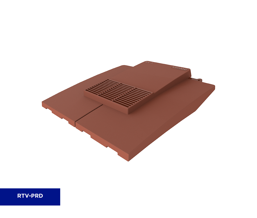 TIMLOC PLAIN ROOF TILE VENT RED RTV-PRD