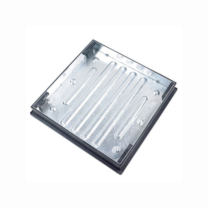 CLARK DRAIN GALV MANHOLE COVER RECESSED 600 x 600mm 10t 80mm DEEP CD791R