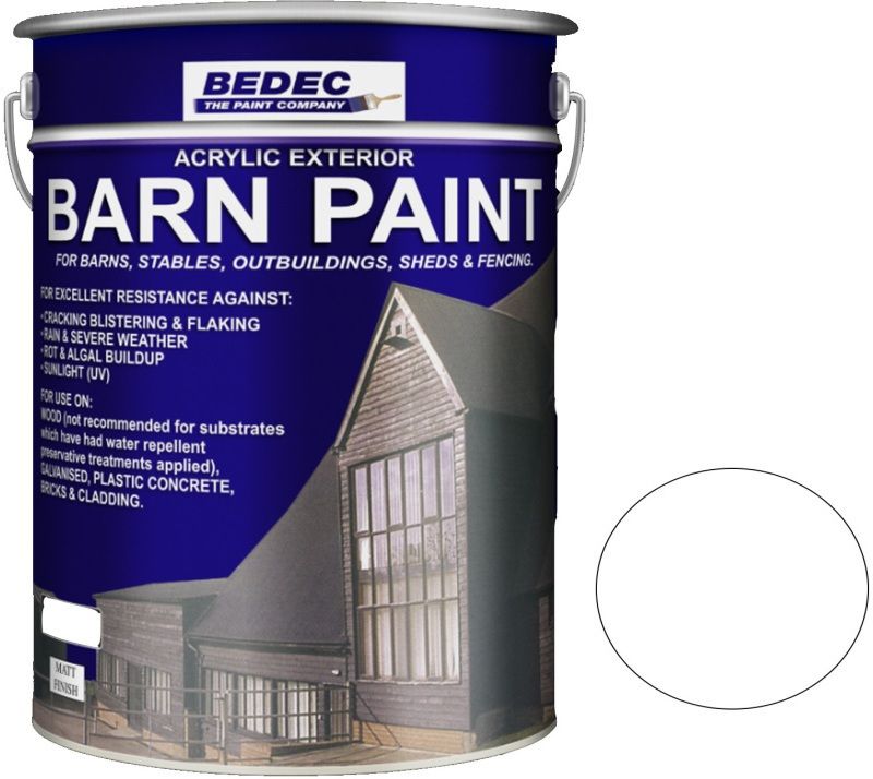 BEDEC MATT BARN PAINT 20l WHITE BEDE2AN0002/54