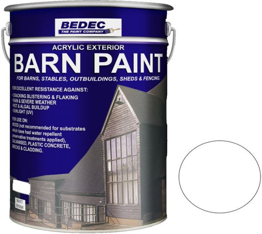 BEDEC MATT BARN PAINT 20l WHITE BEDE2AN0002/54