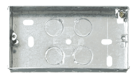 CONTACTUM METAL FLUSH BACK BOX 2-GANG 47mm MBB247