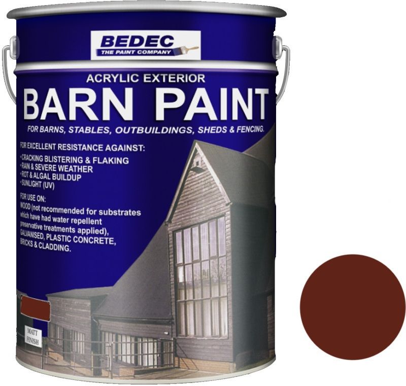 BEDEC MATT BARN PAINT 20l TILE RED BEDE2AN0083/54